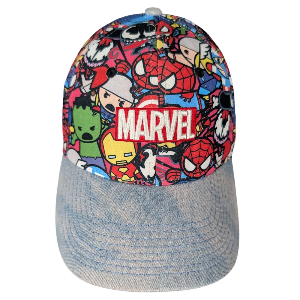 Marvel Comics Avengers All Over Print Adjustable Baseball‎ Cap Hat Multicolor